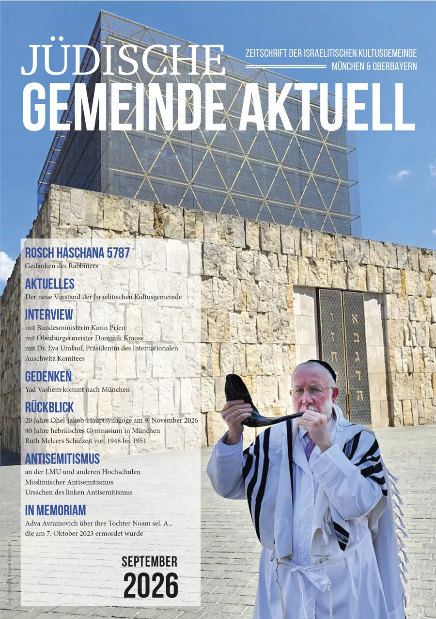 Titelblatt Jüdische Gemeinde aktuell, September 2026