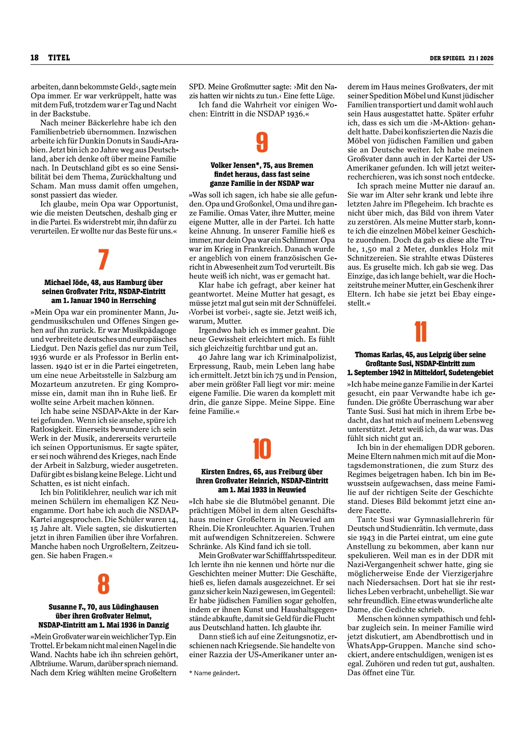 DER SPIEGEL Artikel Seite 11